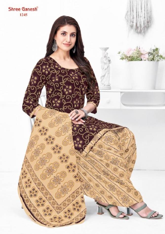Shree Ganesh Bandhni Vol 2 Patiala Cotton Dress Material Catalog
